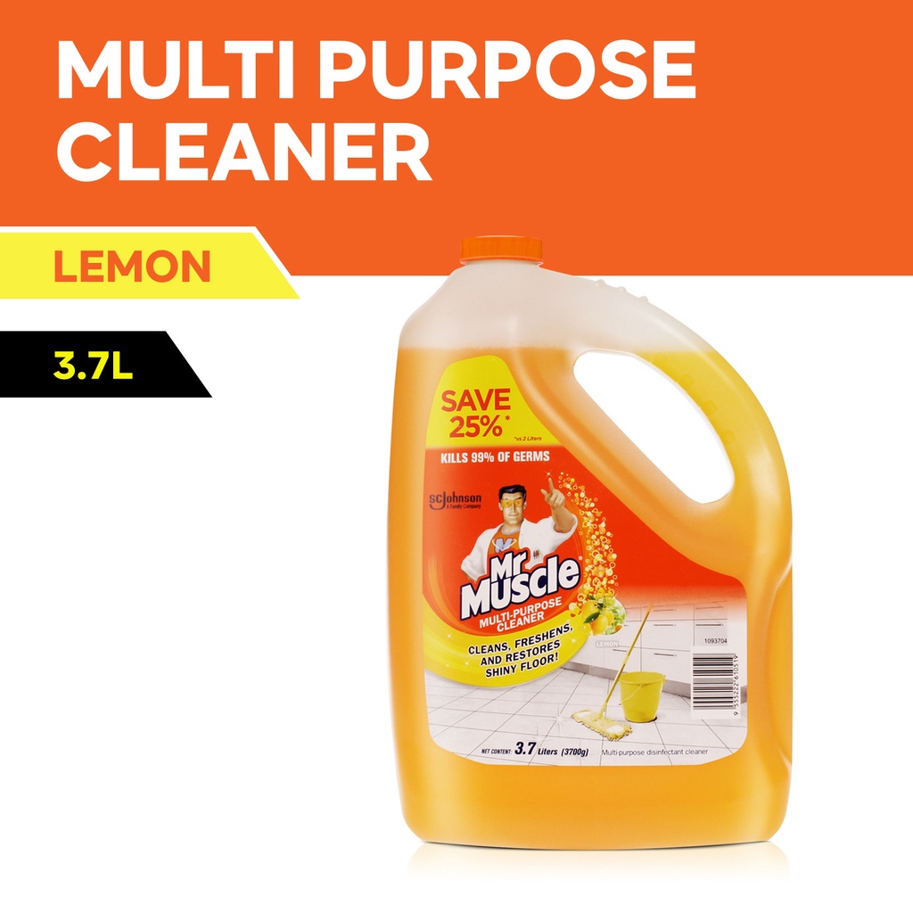 Mr. Muscle All Purpose Cleaner 3.7L Lemon Shopee Philippines