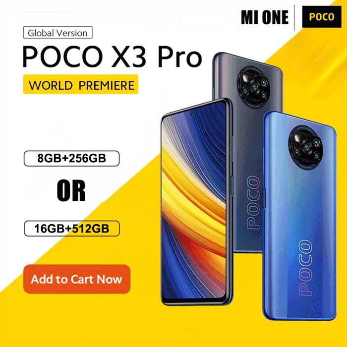 Xiaomi POCO X3 Pro Cellphone 16GB+512GB Original Legal 5G Mobile Phone