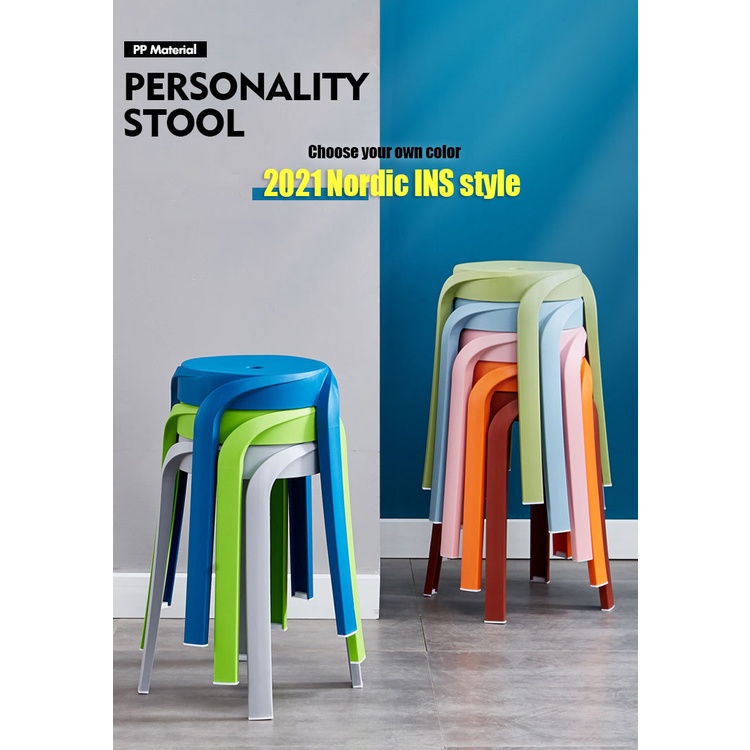 Nordic style Plastic Stool Household stools, durable stools, company