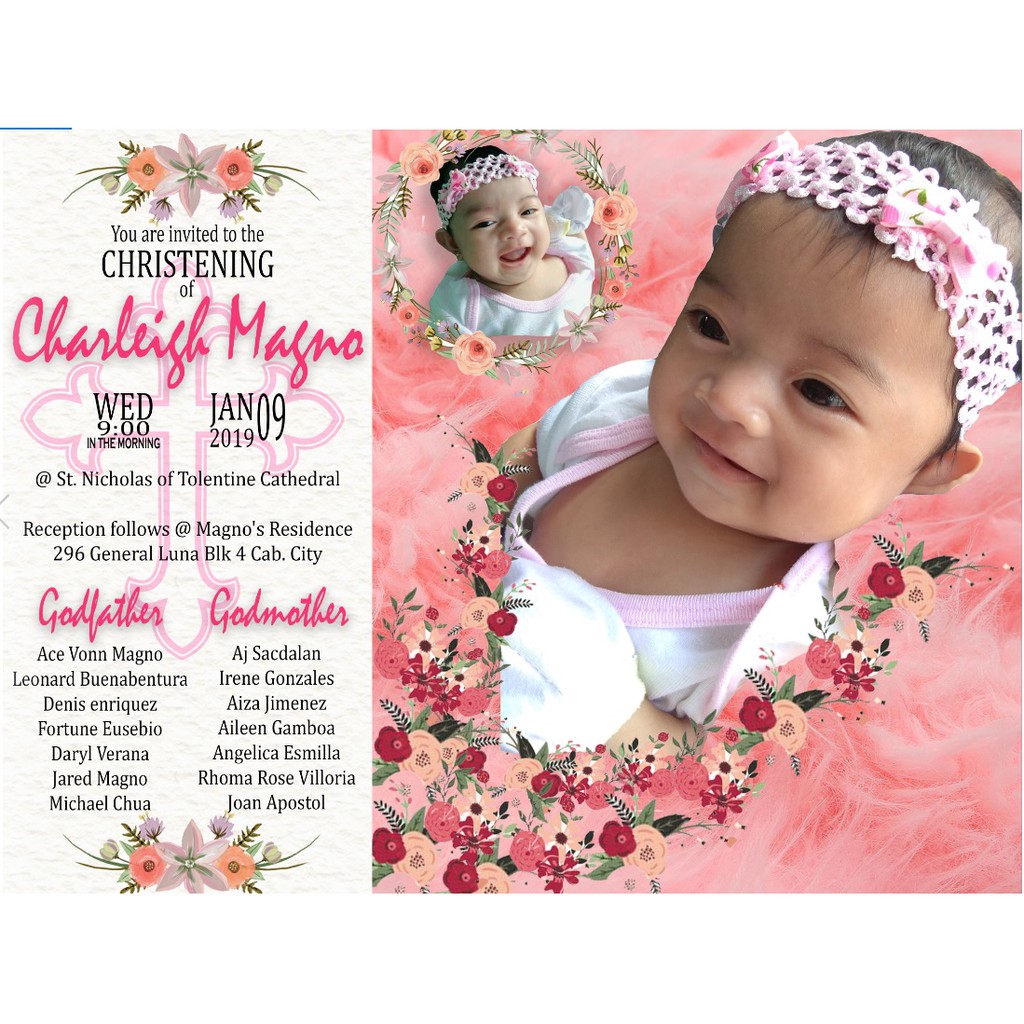 Baptism And Birthday Invitation ubicaciondepersonas.cdmx.gob.mx