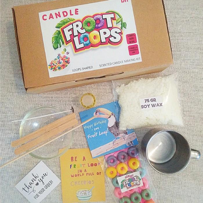 Candlesticks Candle Froot Loops Diy Scented Candle Making Kit