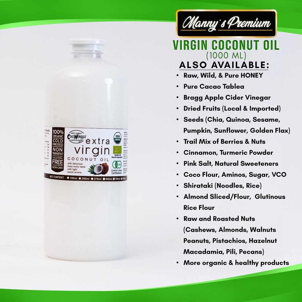 ExtraVirgin Coconut Oil E VCO) Shopee Philippines