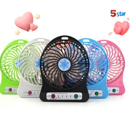 fashion Fan With (18650 Battery 1Pcs) Mini Portable Multifunctional