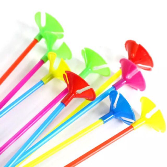 Colored balloon sticks with assorted caps 40cm Shopee Philippines