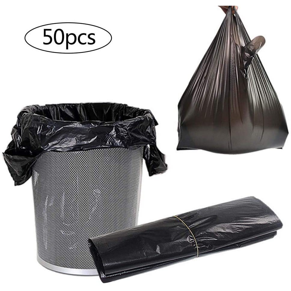 Thick Household Garbage Bags Portable Veststyle Kitchen Disposable 【ふるさと割】