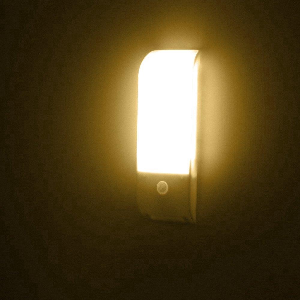 Licer Led Motion Sensor Night Light Indoor Induction Night Lamp 12 Leds