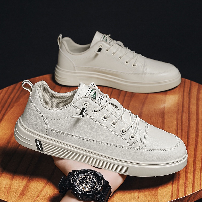Men's shoes summer breathable 2022 new white shoes trend board shoes