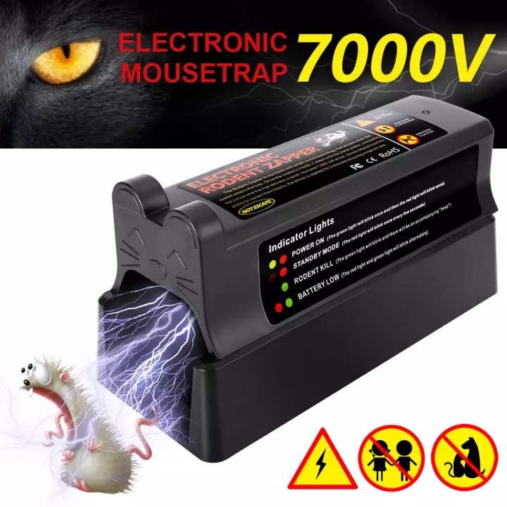 Electronic rodent killer Electric Rat Trap Humane Rat Zapper Clean