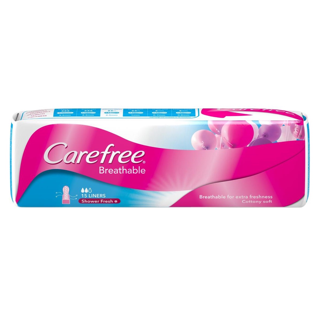 Carefree Breathable Panty Liners 15s Shopee Philippines
