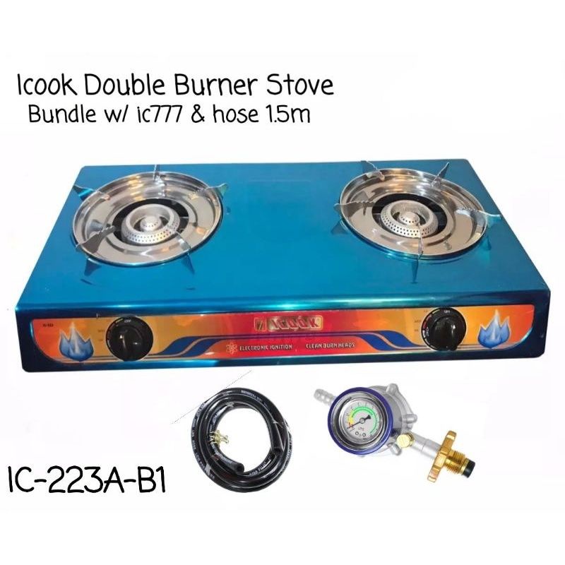 STAINLESS DOUBLE BURNER STOVE BUNDLE Shopee Philippines