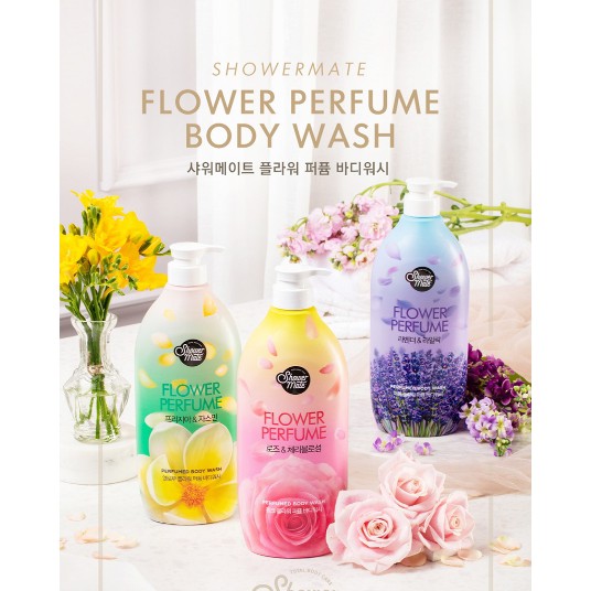 SHOWER MATE Flower Perfume Body Wash 900g Shopee Philippines