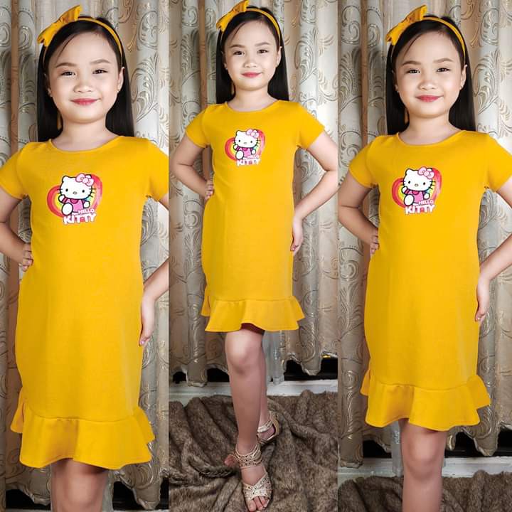 Kids Ootd Overlap Romper Dress for 612 yrs old Shopee Philippines