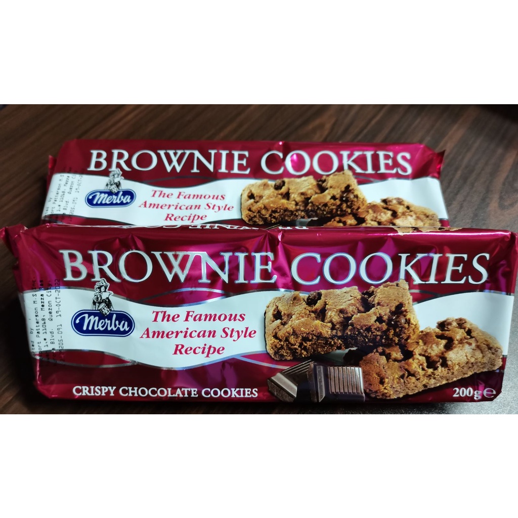 Merba Brownie Cookies 200g Shopee Philippines