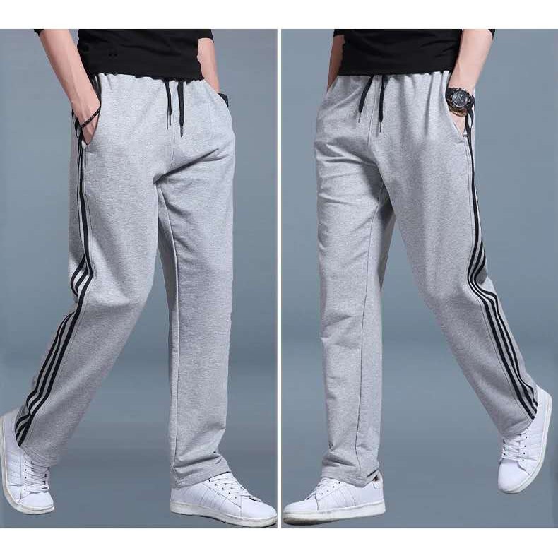 xia333 New jogging pants 3 lines for unisex fashion cod Shopee