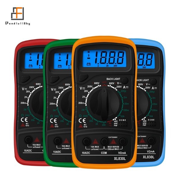 XL830L Durable Dropresistant Luminous Portable Digital Multimeter AC
