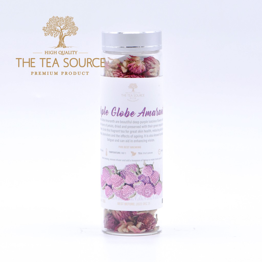 Dried Purple Globe Amaranth Flower Tea Tisane Herbal & Flower Tea