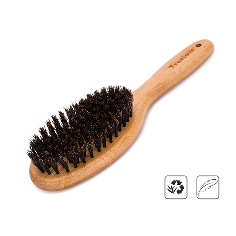 TRUELOVE Pet Hair Combing Brush Bristles Hair Brush Bamboo Brushes for