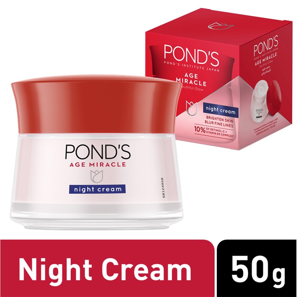 Pond's Age Miracle Youthful Glow Night Cream 50g Shopee Philippines
