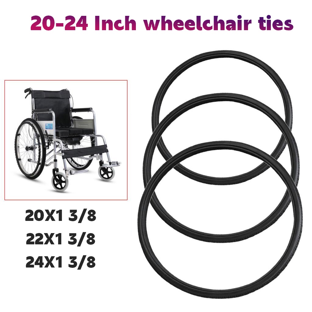 【BUY 1 TAKE 1】 20 22 24 x 13/8 Wheelchair Street Tire Antislip