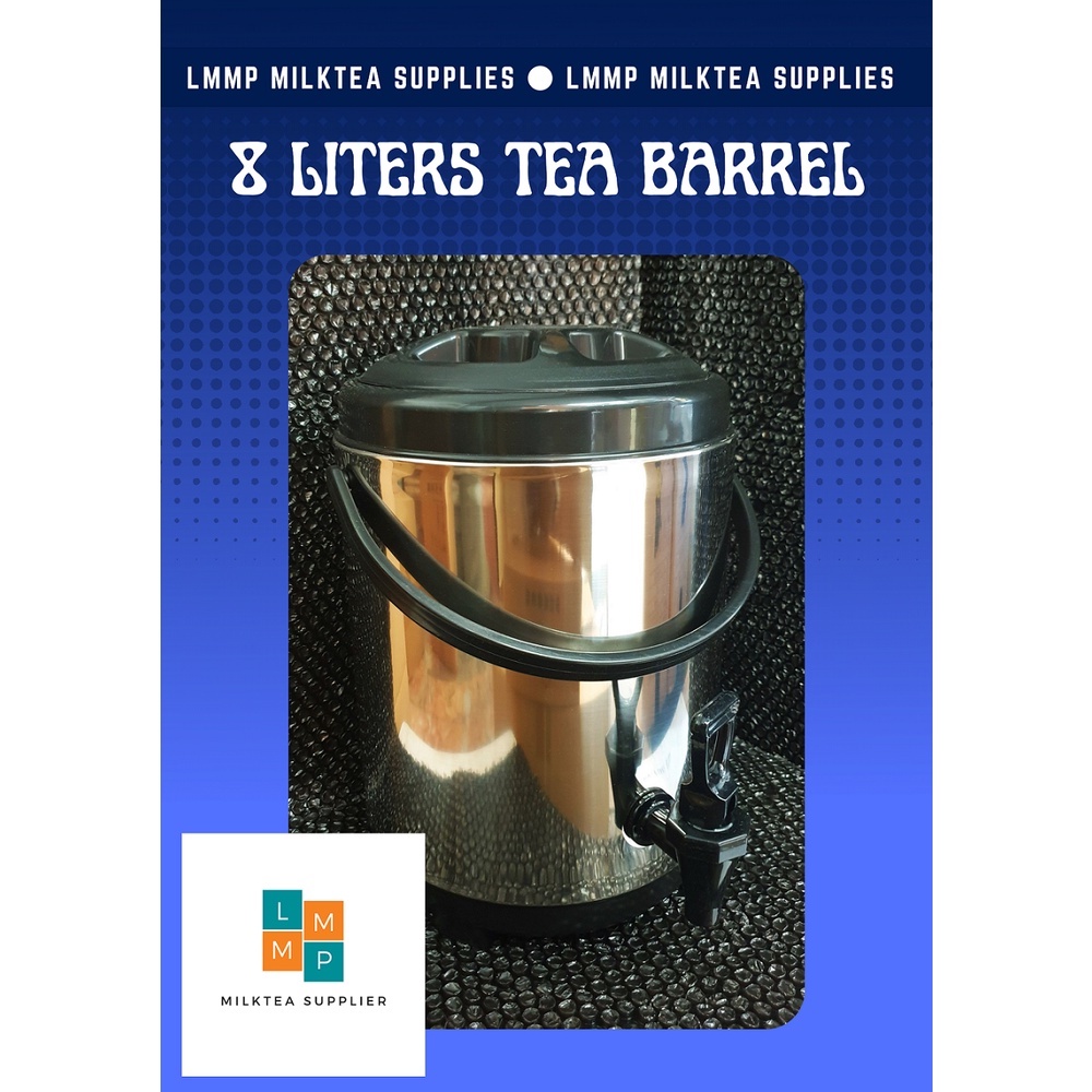 MILK TEA BARREL MILK TEA BUCKET MILK TEA STAINLES THERMOS JUG 8 LITERS