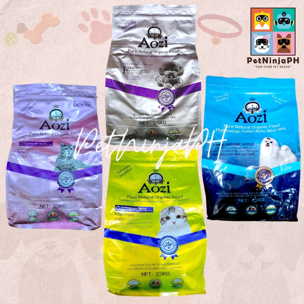 Aozi Cat Kitten Dog Puppy Dry Food 2.5 kg Shopee Philippines
