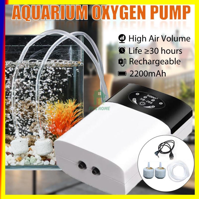 Mini Aquarium Air Pump Dual Purpose Portable Oxygen Pump Exhaust stone