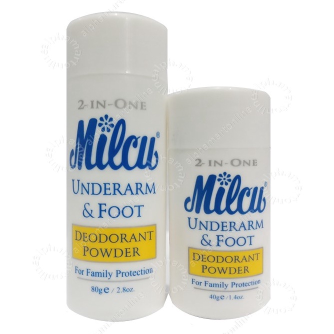 Milcu Deodorant Powder 40g/80g Shopee Philippines