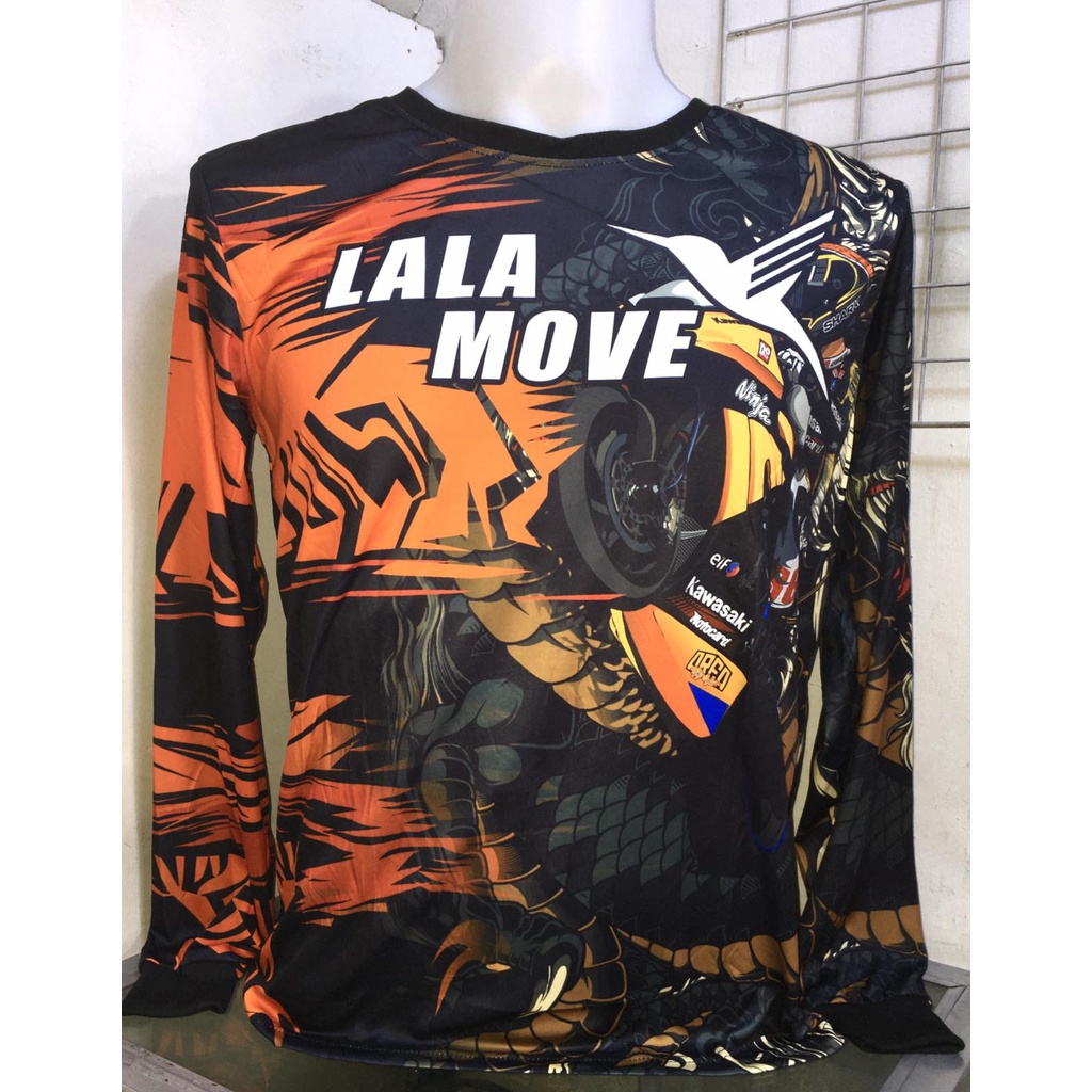NEW Lalamove Motorcycle Riding Jersey Long Sleeves Drifit Full