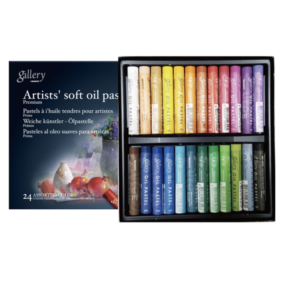 Mungyo Gallery Soft Oil Pastels Set of 24 Assorted Colors Shopee