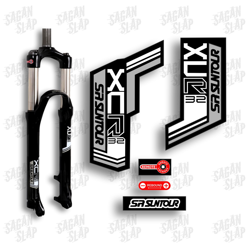Suntour XCR Pattern Vinyl Front Fork Sticker Set for Bike Accessories