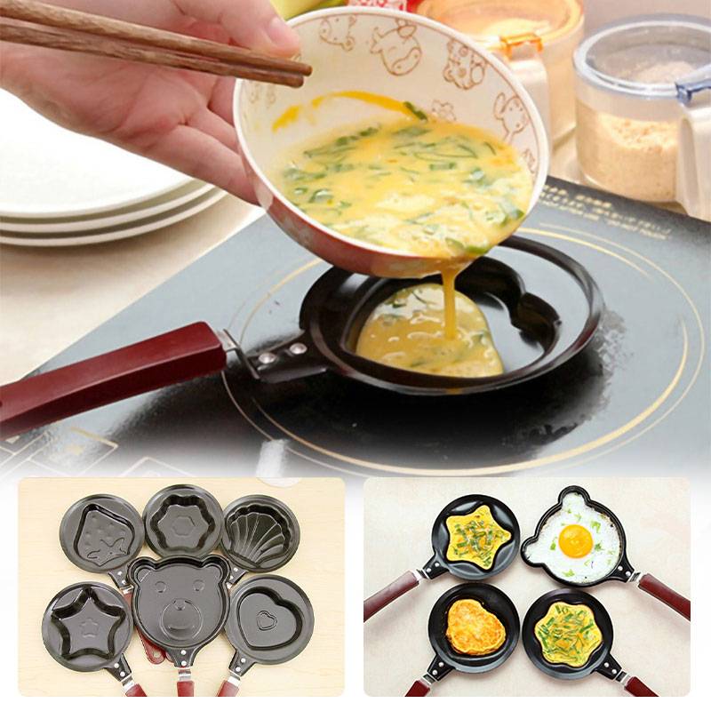 Small Nonstick Frying Pan for Household Fried Egg Pancakes Round Mini