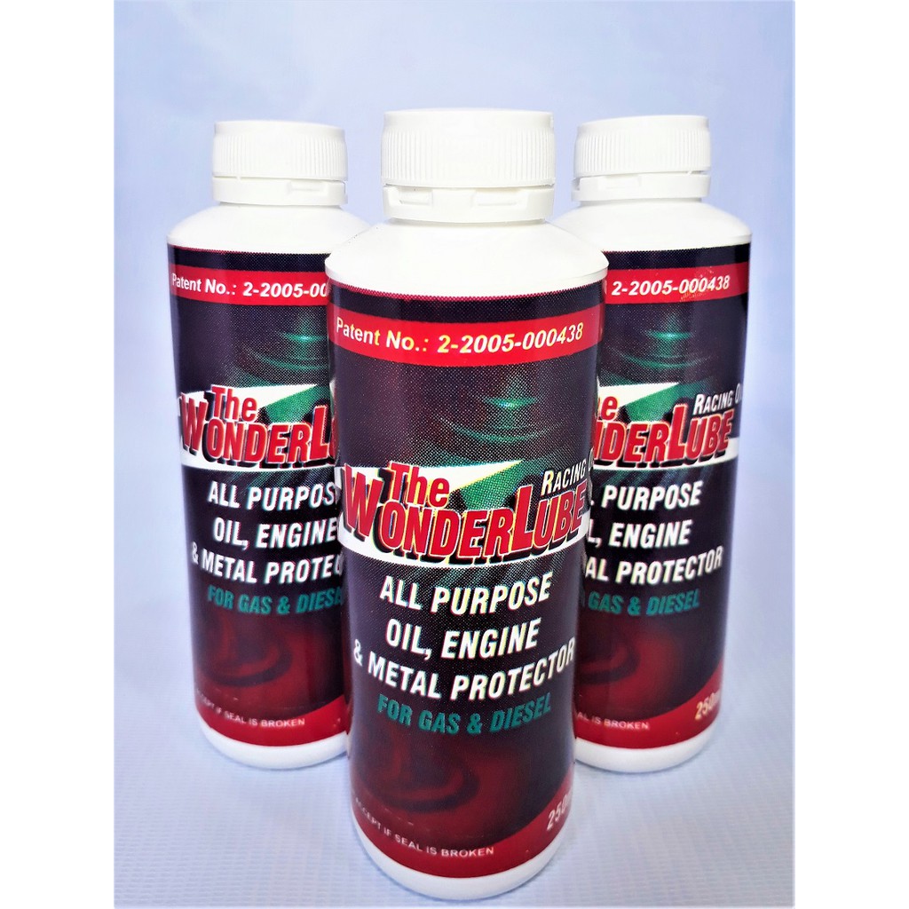 WONDERLUBE ENGINE OIL ENHANCER 1 set of 3 bottles 250 ml Shopee