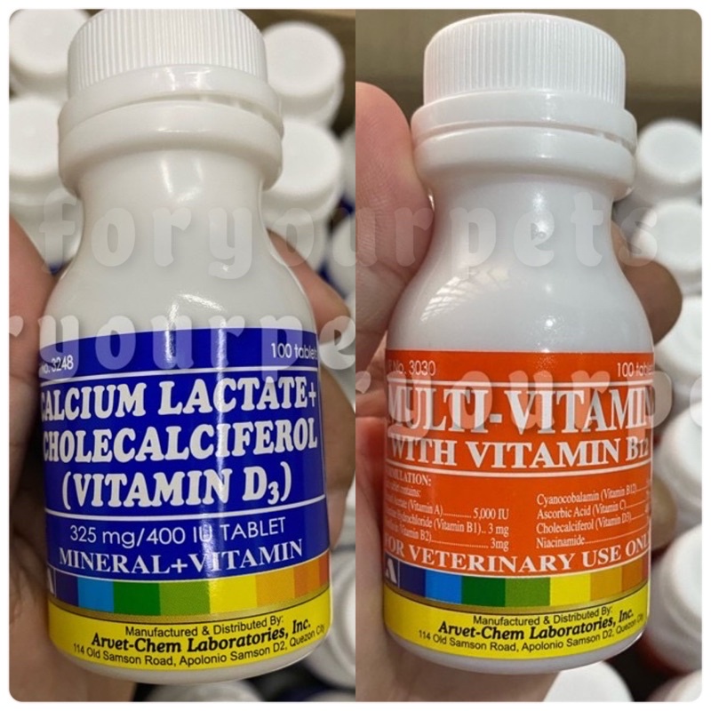 Arvet Multivitamins and Calcium Lactate Shopee Philippines