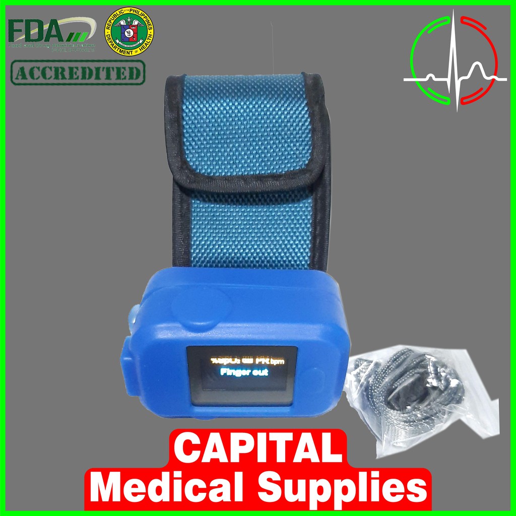 PULSE OXIMETER , BRAND PARTNERS, COLOR BLUE Shopee Philippines