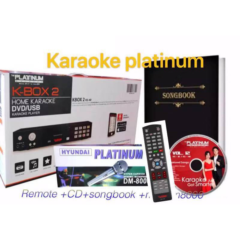Platinum KBox 2 Karaoke videoke Player W/Free Mic Shopee Philippines