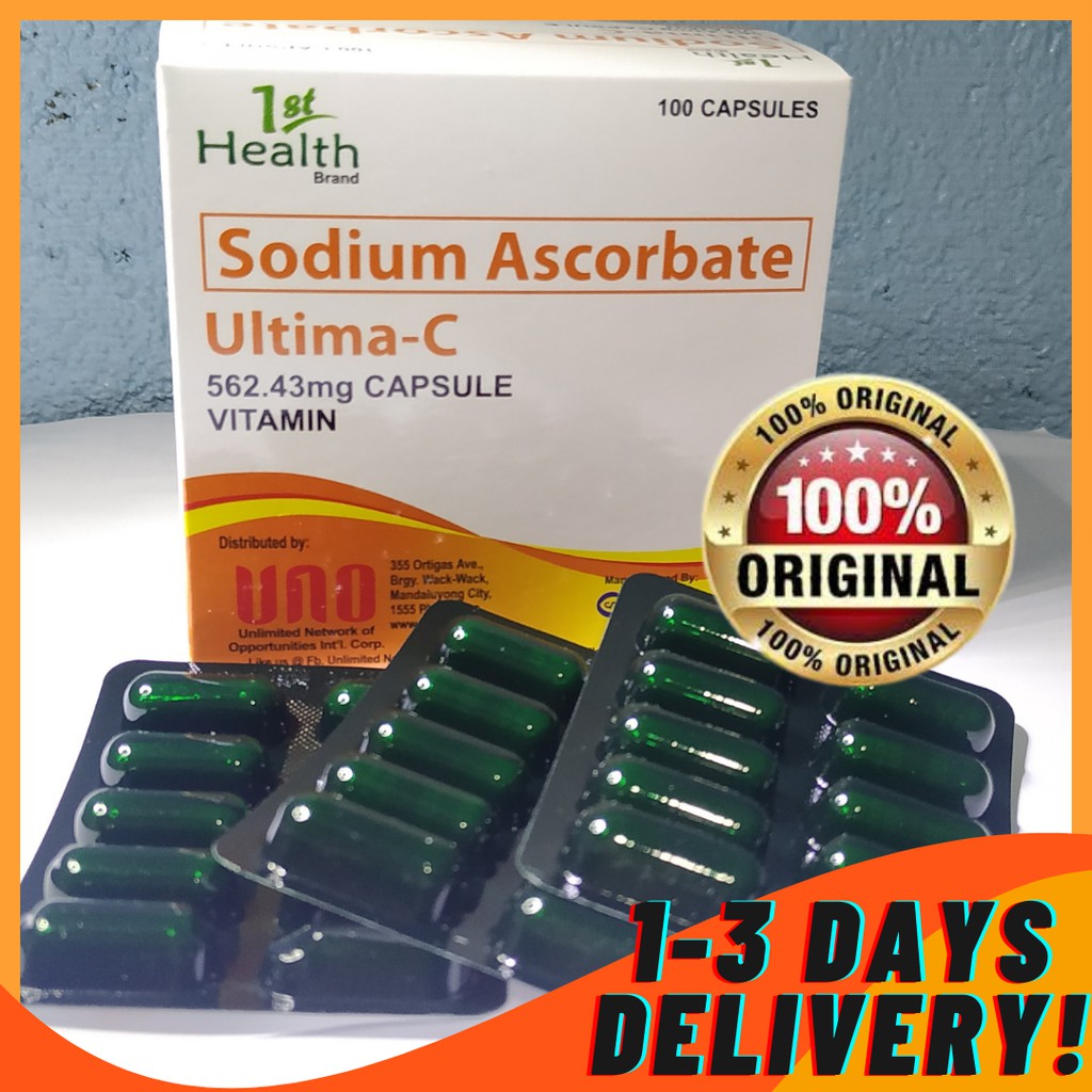 Ultima C vitamins na pampataba Sodium Ascorbate 30 capsules weight