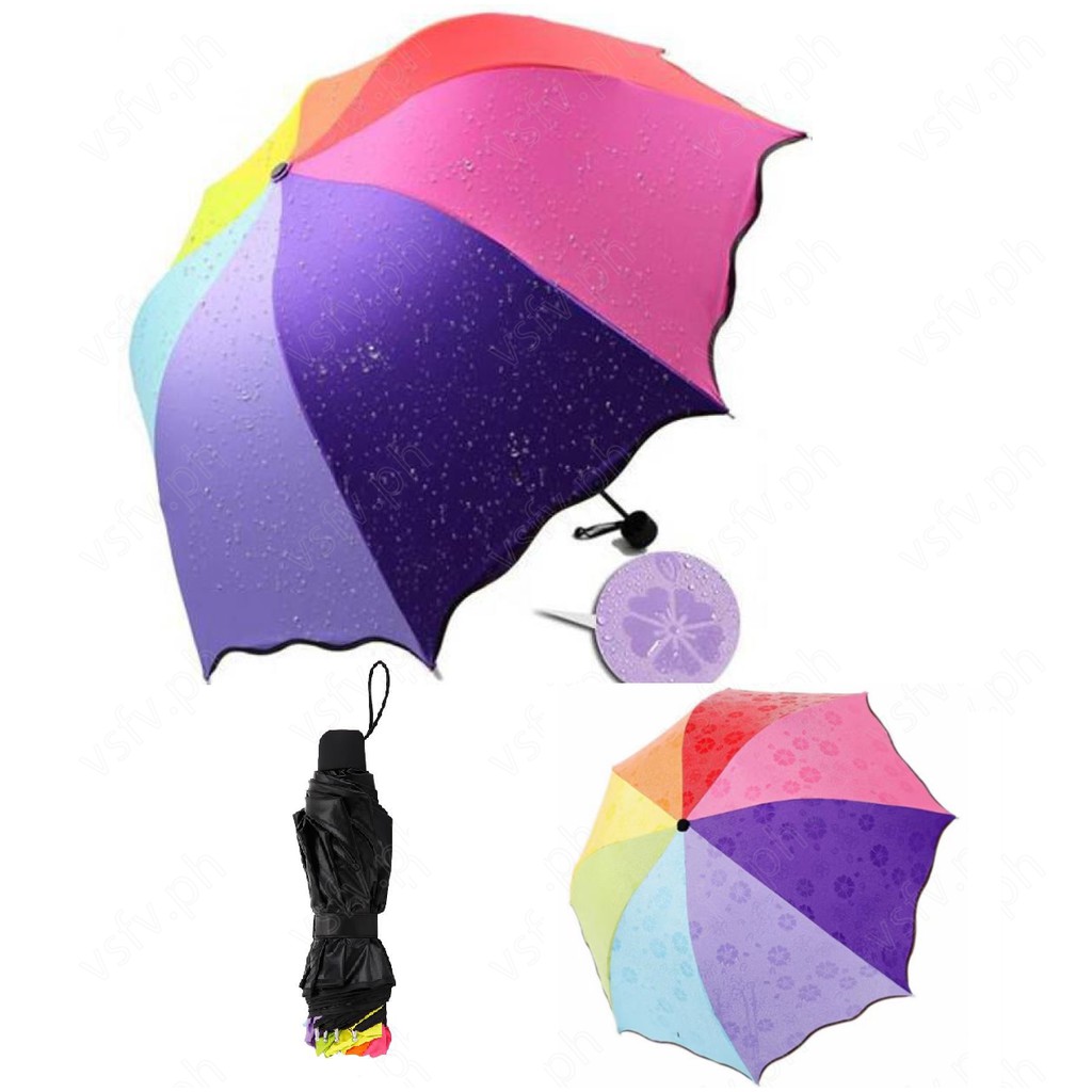 Korean Authentic Folding Sun/Rain Windproof Flowering Umbrella Shopee