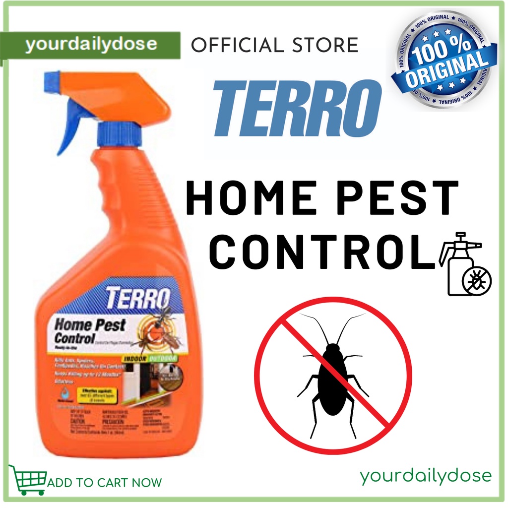 TERRO HOME PEST CONTROL READY TO USE INDOOR/OUTDOOR USES 946ML Shopee