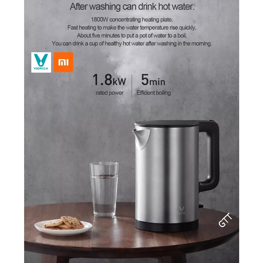 Xiaomi Viomi Stainless Steel Electric Kettle 1.5L Shopee Philippines