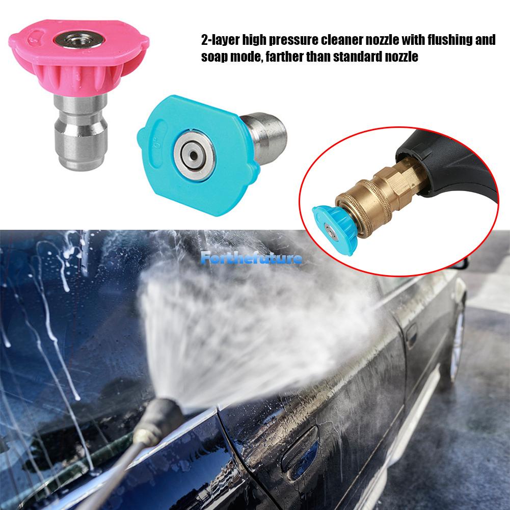 FOR♛ Second Story Pressure Washer Nozzle Tips 1/4 inch Quick Connect