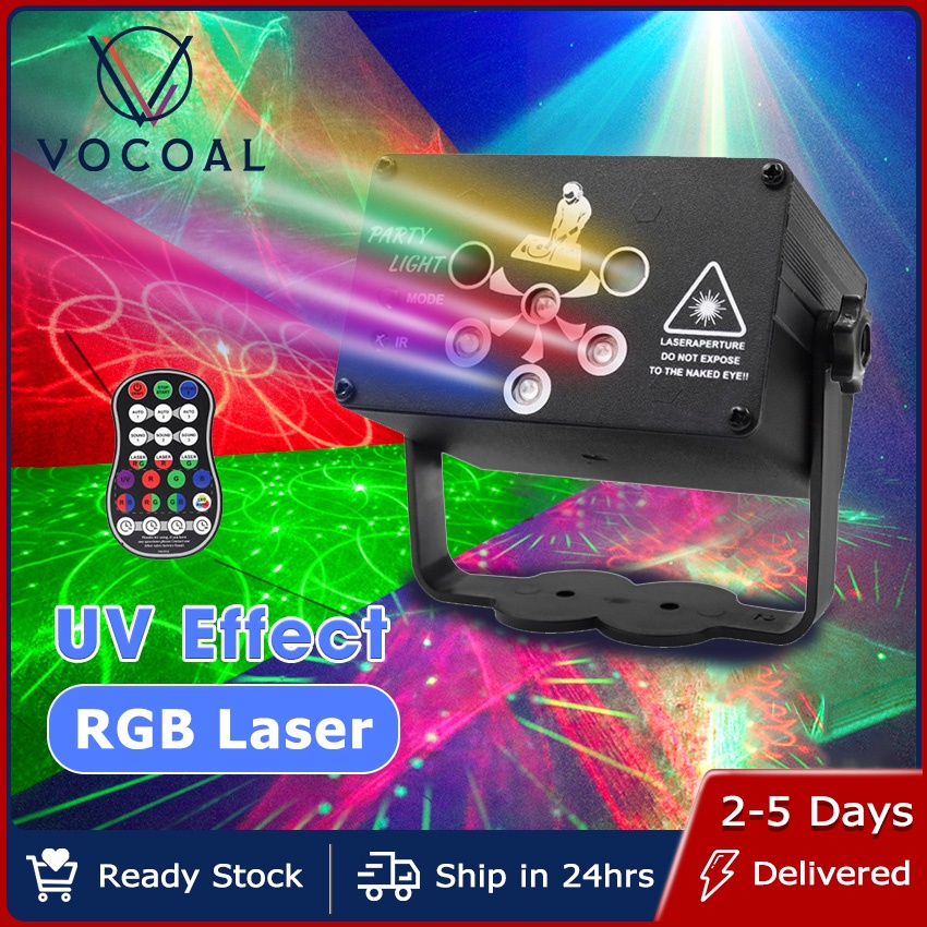 Vocoal Laser Lights Stage Lights Party Lights DJ Disco Sound Activated