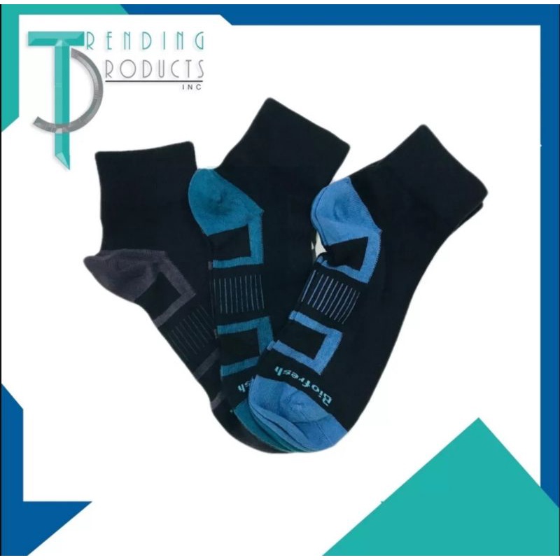 Biofresh Men's Antimicrobial Casual Socks (3pairs/pack) Shopee