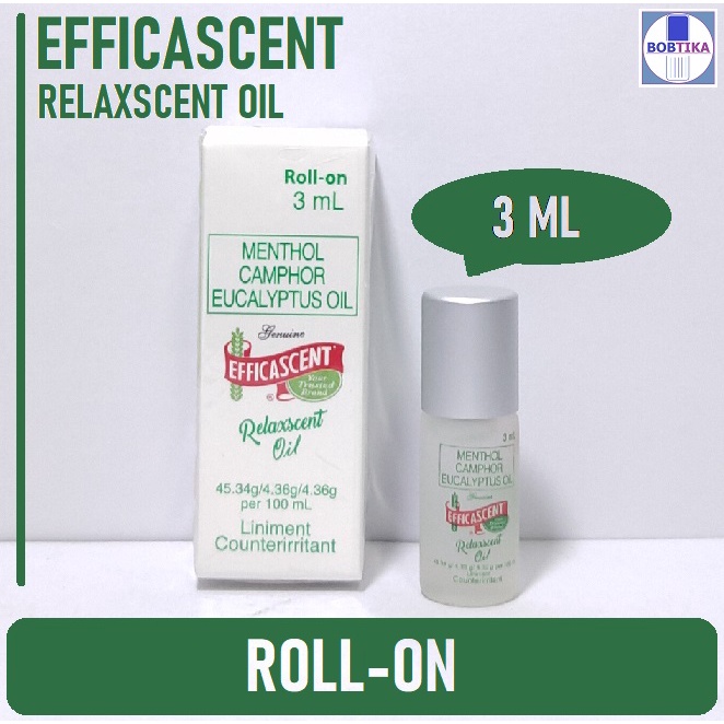 Efficascent Relaxscent Oil Rollon 3mL Shopee Philippines