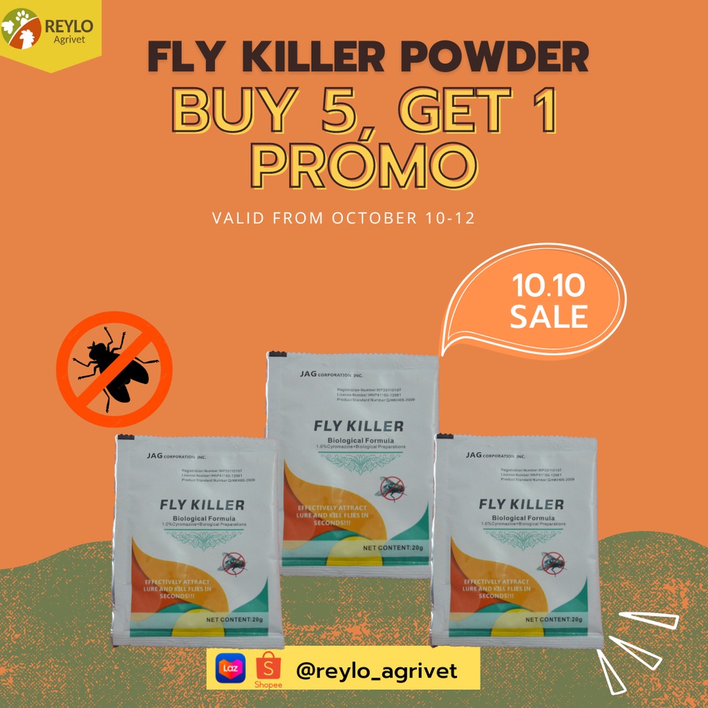 Fly Killer Fly Killing Bait (20grams per sachet) Shopee Philippines