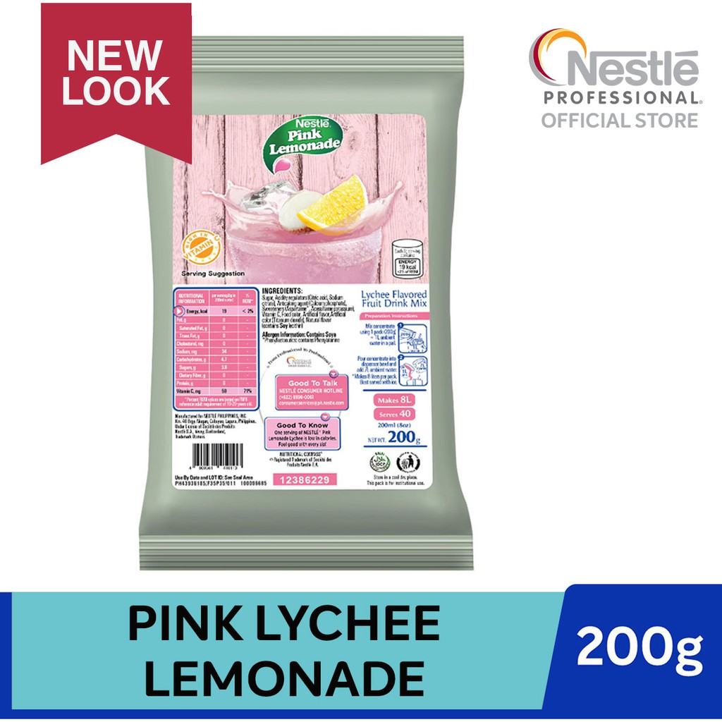 NESTLÉ Pink Lemonade Lychee 200g Shopee Philippines
