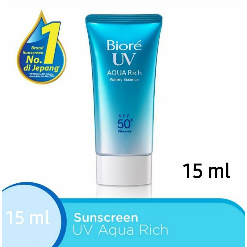 Biore Uv Aqua Rich Watery Essence SPF 50pa+++++ 15ml Biore Aqua Rich