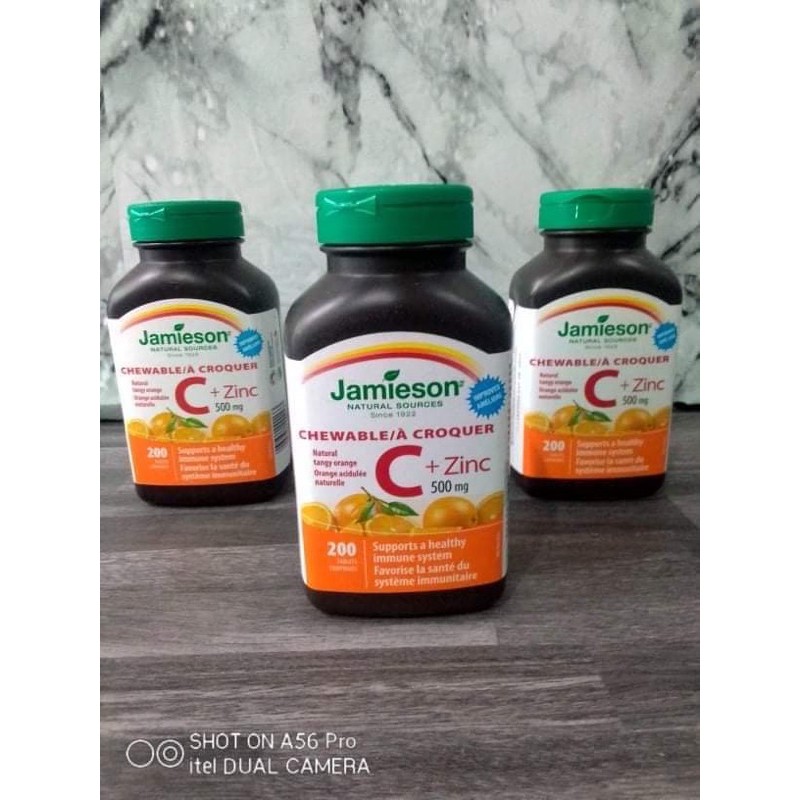 Jamieson Vitamin C+Zinc 500mg 200tablets from Canada🇨🇦 Shopee Philippines