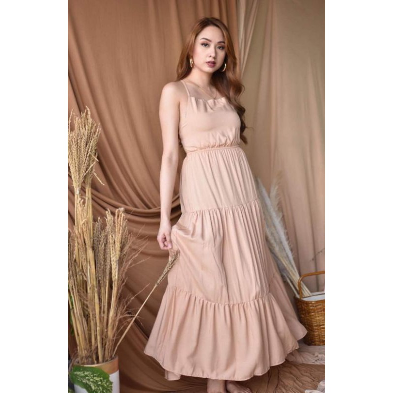 Serafina Backless Lowback Maxi Dress Shopee Philippines