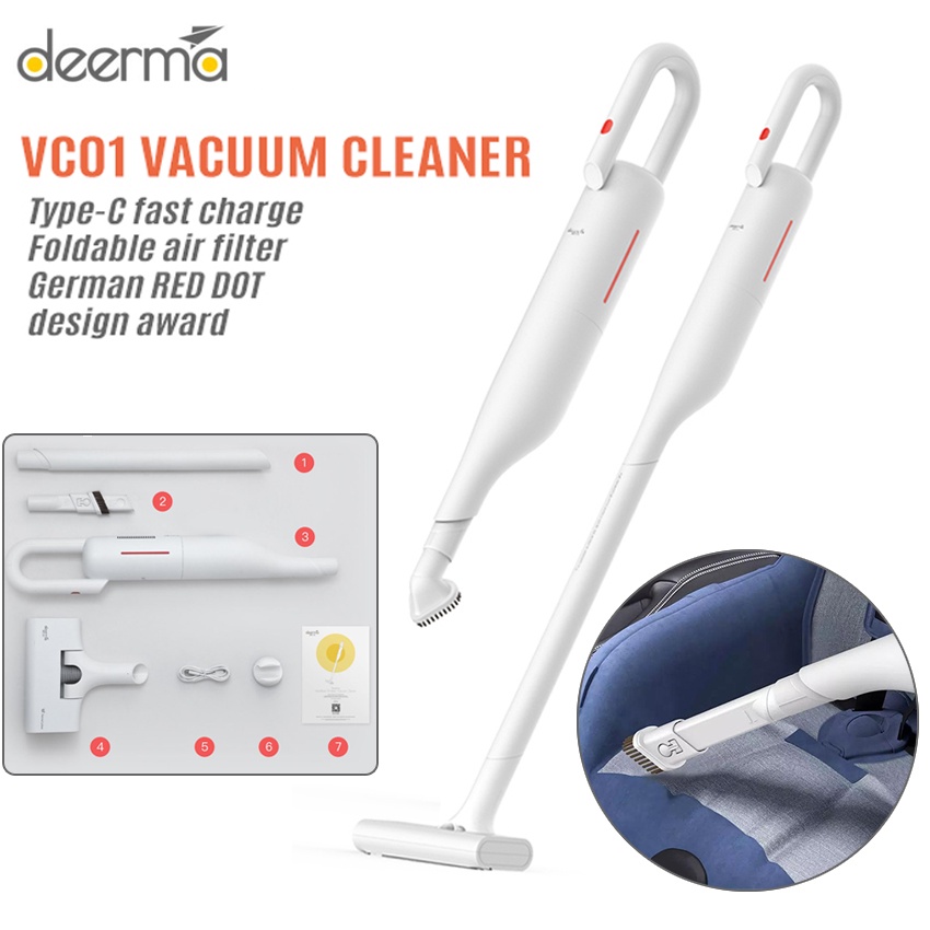 Deerma VC01 Wireless Handheld Vacuum Cleaner 8500Pa With 5 Vacuuming
