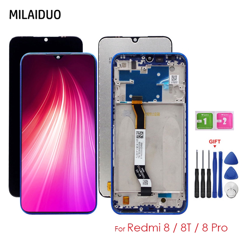 Original For Redmi Note 8 8T 8 Pro LCD Display Screen Touch Digitizer